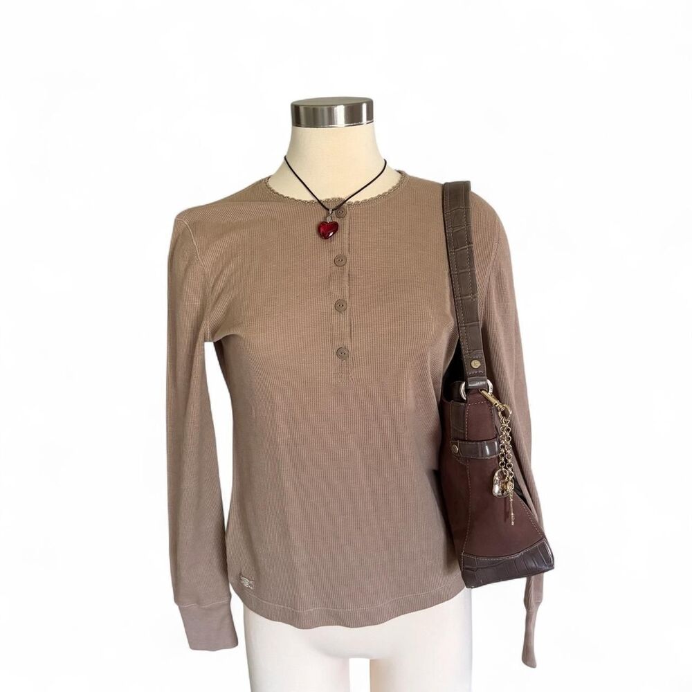 Ralph-lauren Women's Brown and Tan Shirt